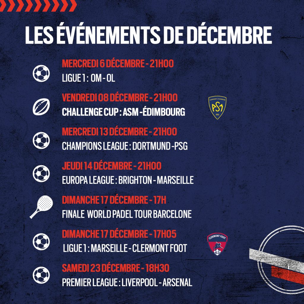 Les diffusions à venir Urban Sports Bar Bar plus grandes rencontres